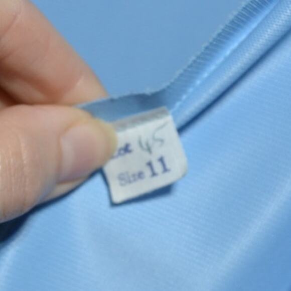 Vintage 1970's Mother of the Bride Dress Blue Size 11 - Picture 11 of 11